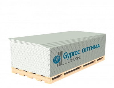Гипсовая плита стандартная GYPROC ОПТИМА (ГСП-А)